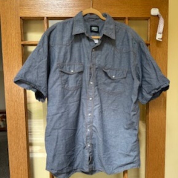 Key Snap Short Sleeve Work Shirt - Picture 1 of 5